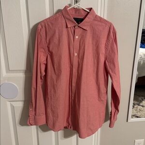 Banana Republic Coral Button-Up Shirt, L